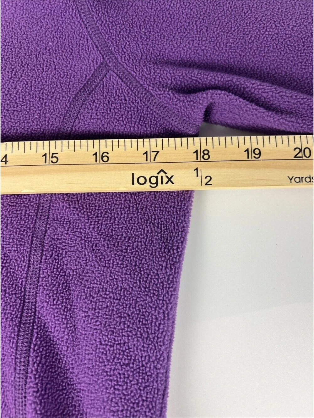 Northface Girls/Youth Purple Fleece 3/4 Zip Pullover Jacket Size Large 14-16
